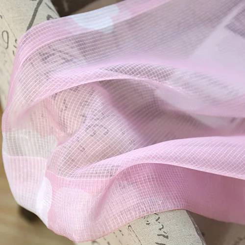 Pink Tulle NAPEARL, 1 шт., затемненные шторы, Мультяшные, для детей, для спальни, для детского окна, тюль, занавески, панель, современные, короткие, голубое небо, облако - Цвет: Pink Tulle