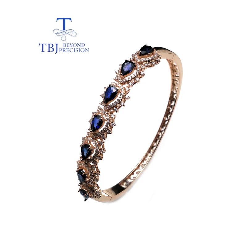 Женский браслет с сапфирами TBJ Ювелирное Украшение в классическом стиле