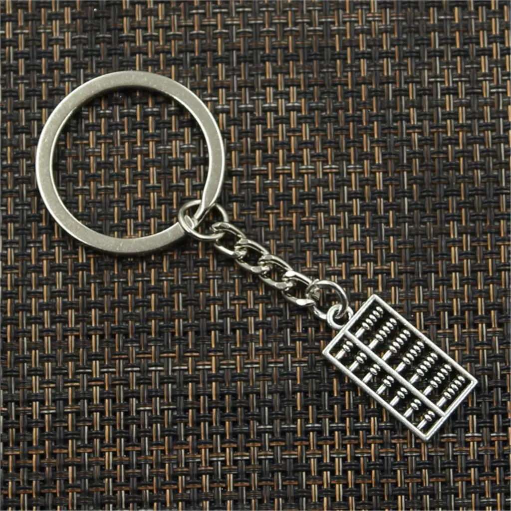Модный брелок 25x12 мм двухсторонний Подвески счеты DIY для мужчин Jewelry ключи