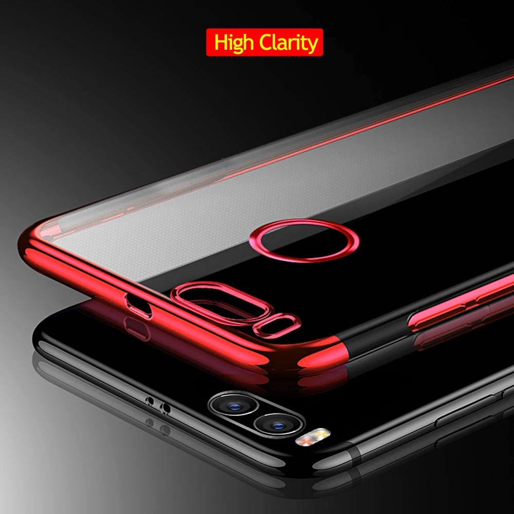 Plating Silicone Case for Xiaomi 8 SE Redmi Note 5/5 Plus/Note 4X Luxury Hybrid Clear Shockproof Phone Cover |