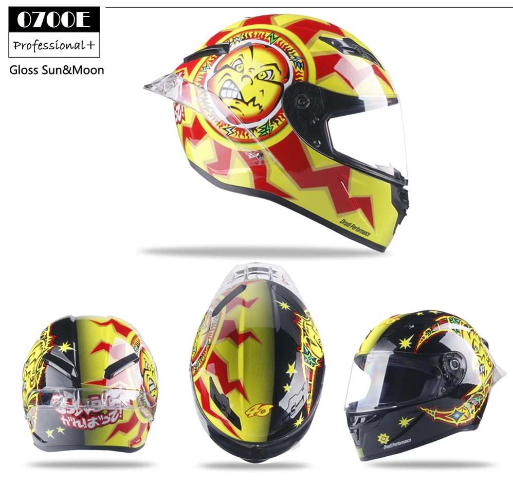 Casco moto rcycle Шлем Полный лицевой шлем каска Capacete moto ciclista Гоночный Шлем Полный лицевой шлем DOT одобренный pista