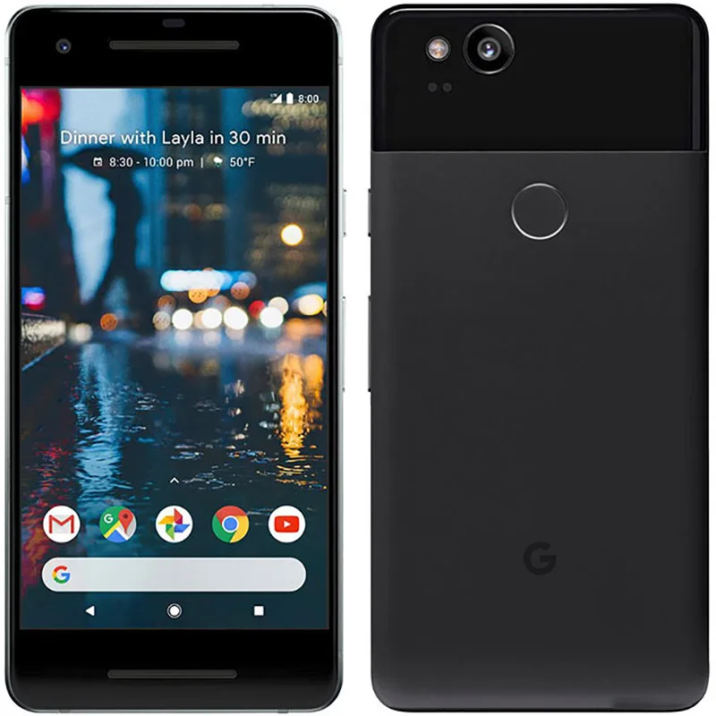Смартфон Google Pixel 2, 128 ГБ, версия США, 5,0 дюймов, Восьмиядерный процессор Snapdragon 835, 4 ГБ, 64 ГБ, отпечаток пальца, 4G, LTE, мобильный телефон