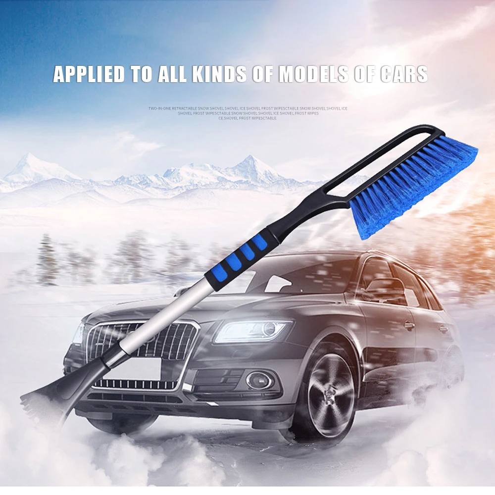 Выдвижная зимняя Лопата для автомобиля с выдвижной ручкой скребок инструменты