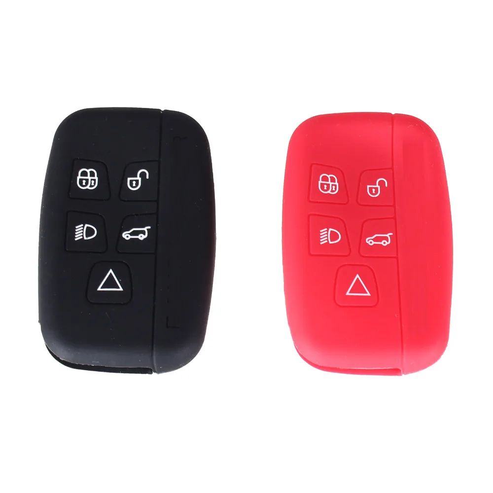 KEYYOU 5 кнопок Силиконовый чехол для ключа сумка для ключей для Ровер Range Evoque Evoke Спорт открытие Freeland флип-пульт дистанционного ключа чехол