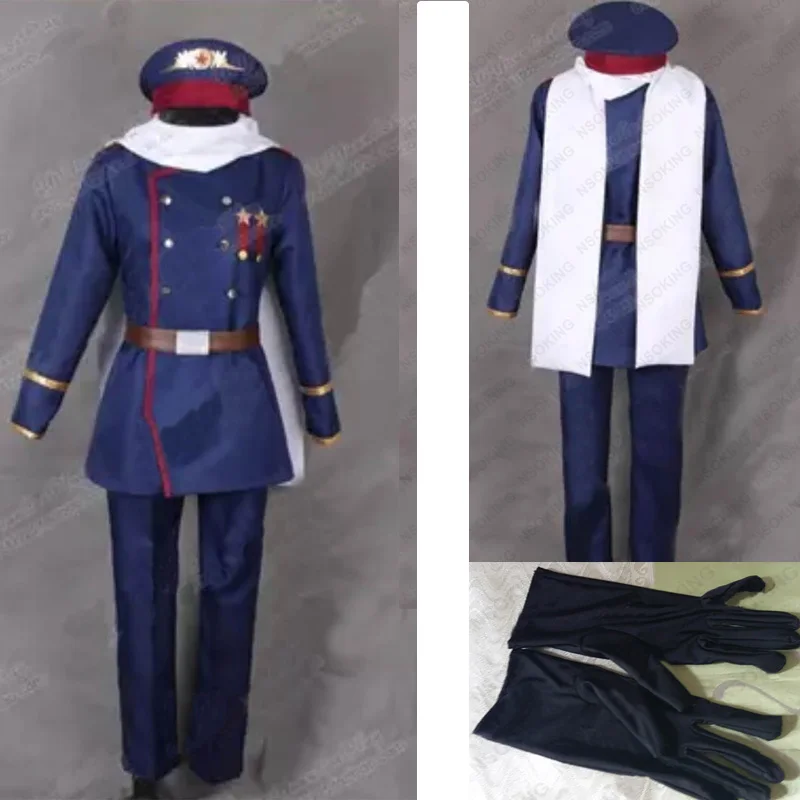 Аниме Axis Powers Hetalia APH Советский Союз Россия Иван Брагинский Косплей Костюм