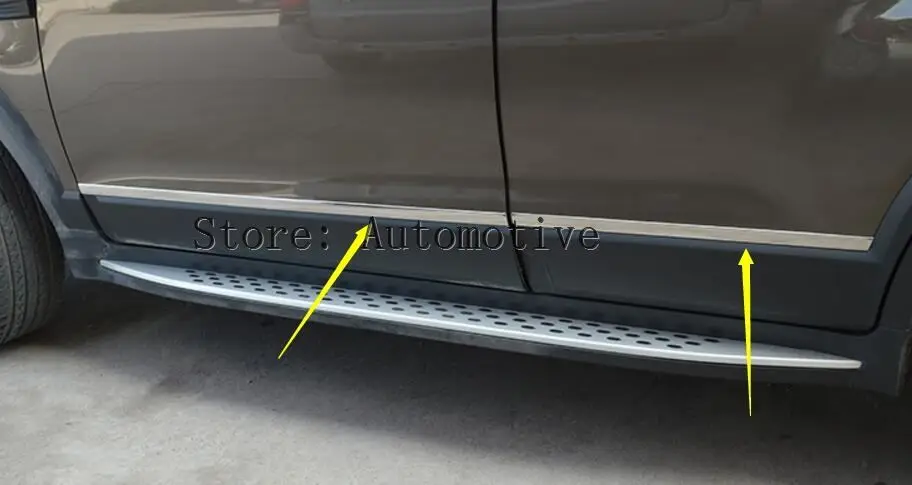 

For Chevrolet Holden Captiva 2012 - 2015 High Quality Side Door Molding Body Strip Streamer Cover Cap Trim