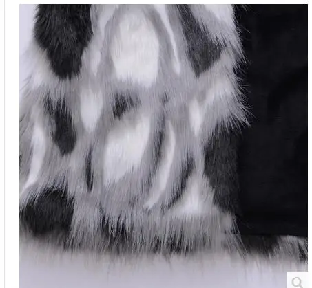 

Mens Faux Fur Jackets Casual Patchwork Male Man-Made Fur Jackets Large Size Hooded Mixed Color Fur Overcoats Winter Clotehs C24