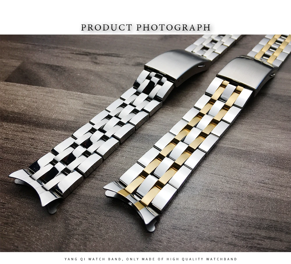 19 мм, 20 мм, нержавеющая сталь, ремешок для часов Tissot 1853 T17 T461 T014430 T014410 PRC200, изогнутый ремешок для часов, серебристо-золотые инструменты