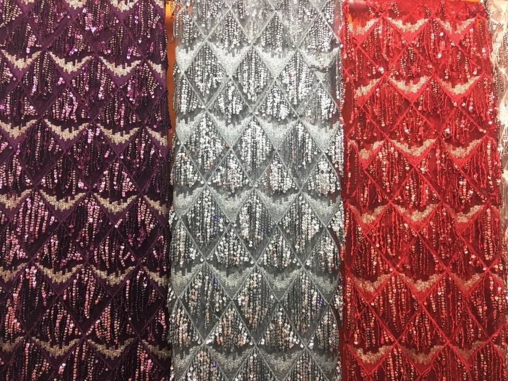 Новинка вышивка кисточкой кружевная ткань 9 цветов ширина 130 см для блестящих diy