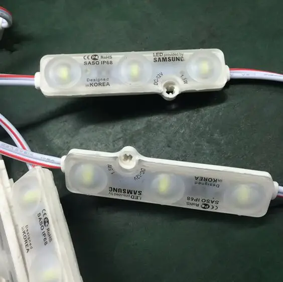 IP68 Samsung led модуль световая рекламная лампа 5730 SMD 1 5 Вт 3 светодиода знак подсветка