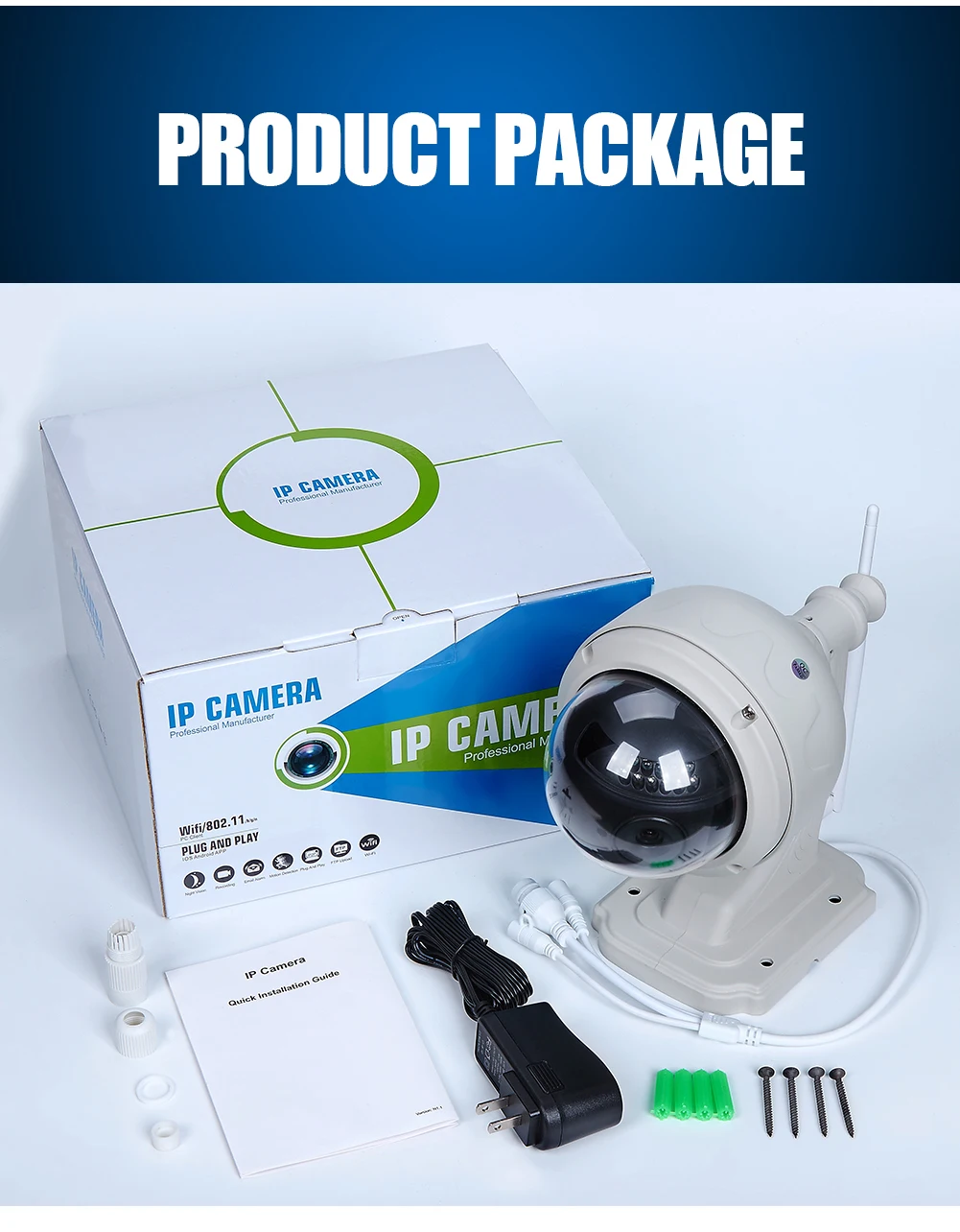 Wanscam K38 1080P открытая Поворотная PTZ камера 2.0MP 4X Zoom Водонепроницаемая беспроводная ip-камера наблюдения