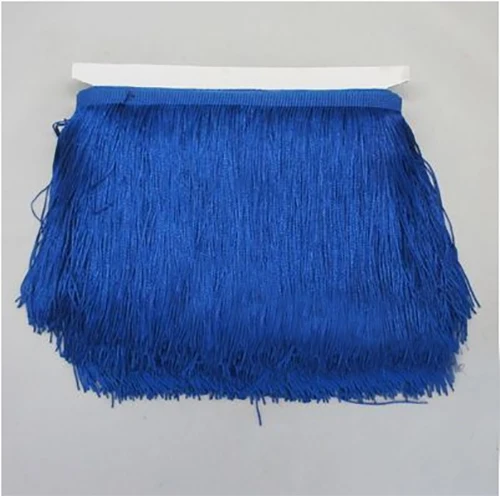 Navy Blue Длинные 15/20/30 см, 2 шт/комплект ярда кружевной отделкой сапоги с бахромой в стиле «сделай сам» латинские танцы платье этап одежда аксессуары декоративные кисточки для штор JK139 - Цвет: Navy Blue