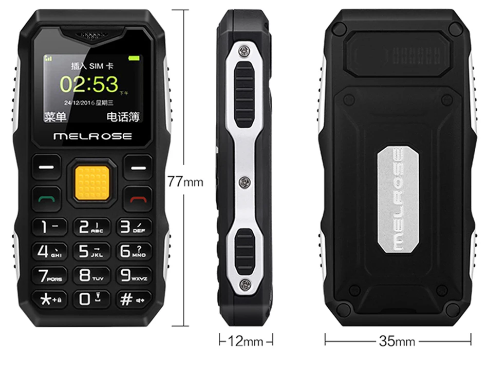 Melrose S10 с русскими ключами, большой голосовой светодиодный фонарик, FM, MP3, bluetooth, FM, Мини размер, прочный карманный студенческий, для пожилых, для улицы, для телефона