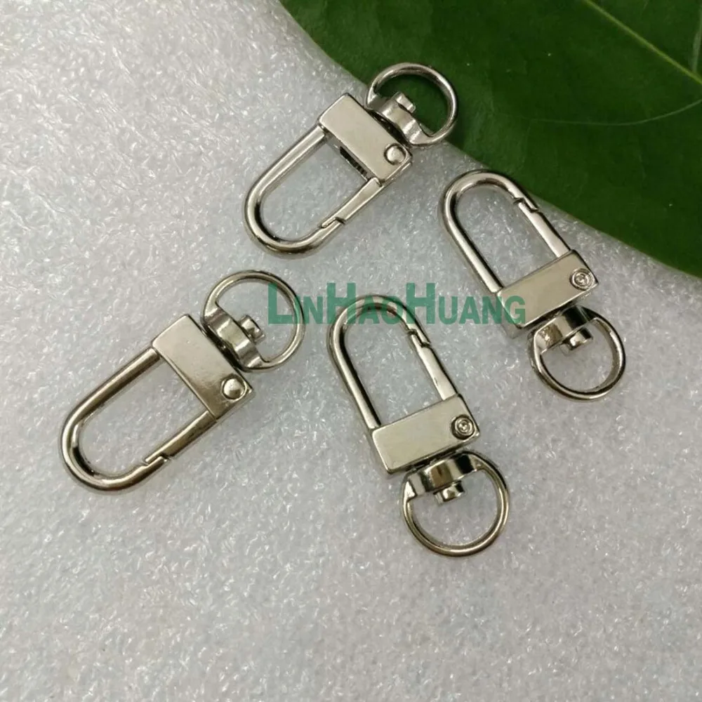 

Wholesale 50pcs Small Silver Alloy Swivel Clasps Snap Key Hooks DIY Key Chain Ring Free Shipping 2017041301
