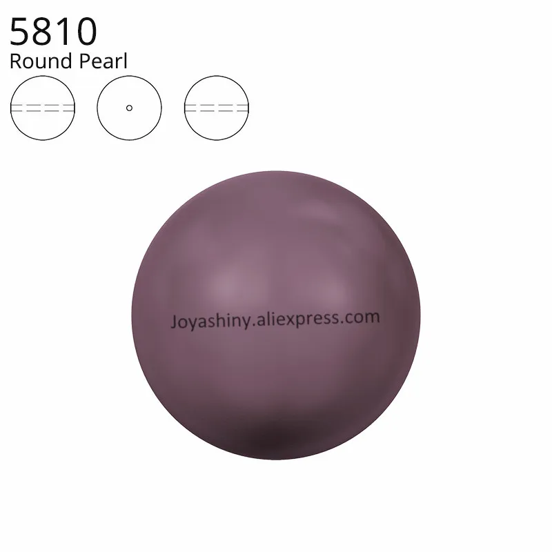 Burgundy 301 Кристалл от Swarovski 5810 круглая жемчужная бусина с полным просверленным отверстием, Бисероплетение для DIY браслетов, ювелирных изделий - Цвет: Burgundy 301