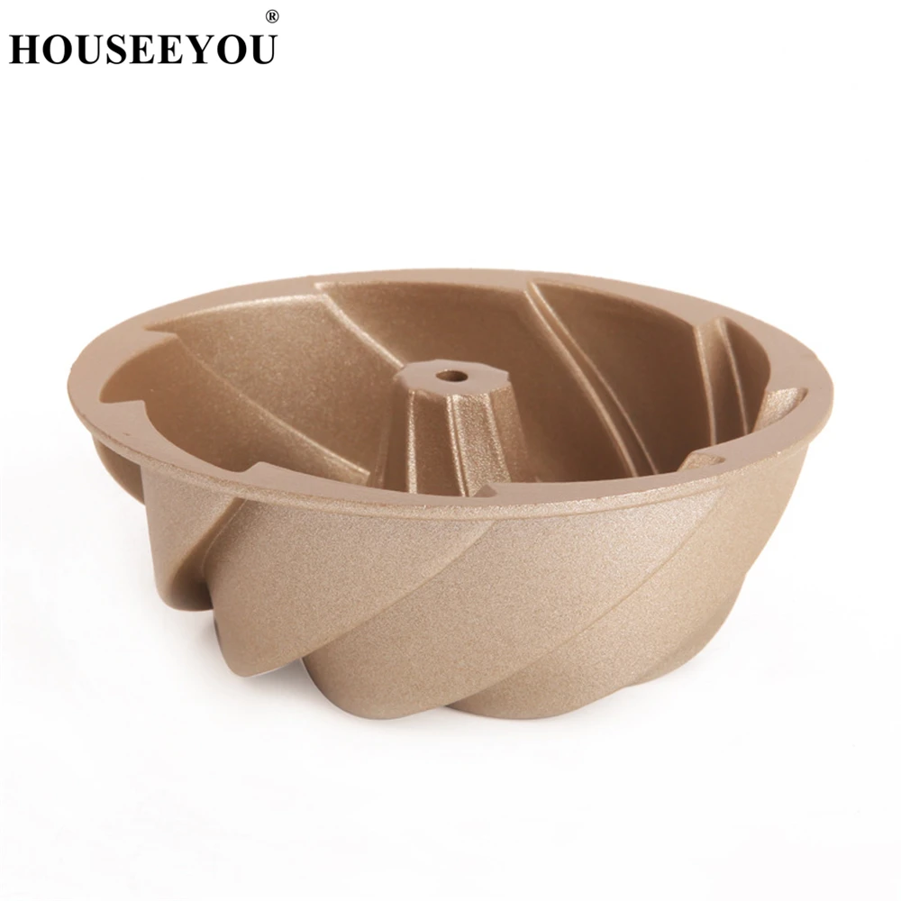 Золотая мини форма циклонного типа антипригарный пирог для выпечки алюминиевая