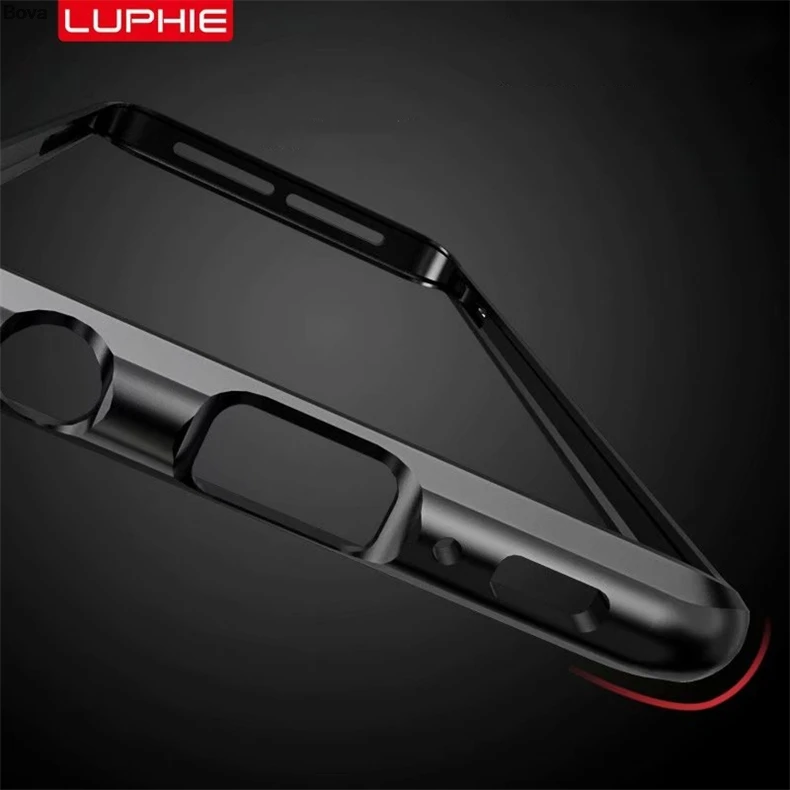 Роскошный Ультратонкий алюминиевый чехол-бампер Luphie для Samsung Galaxy S10 &amp S10e + Plus 2