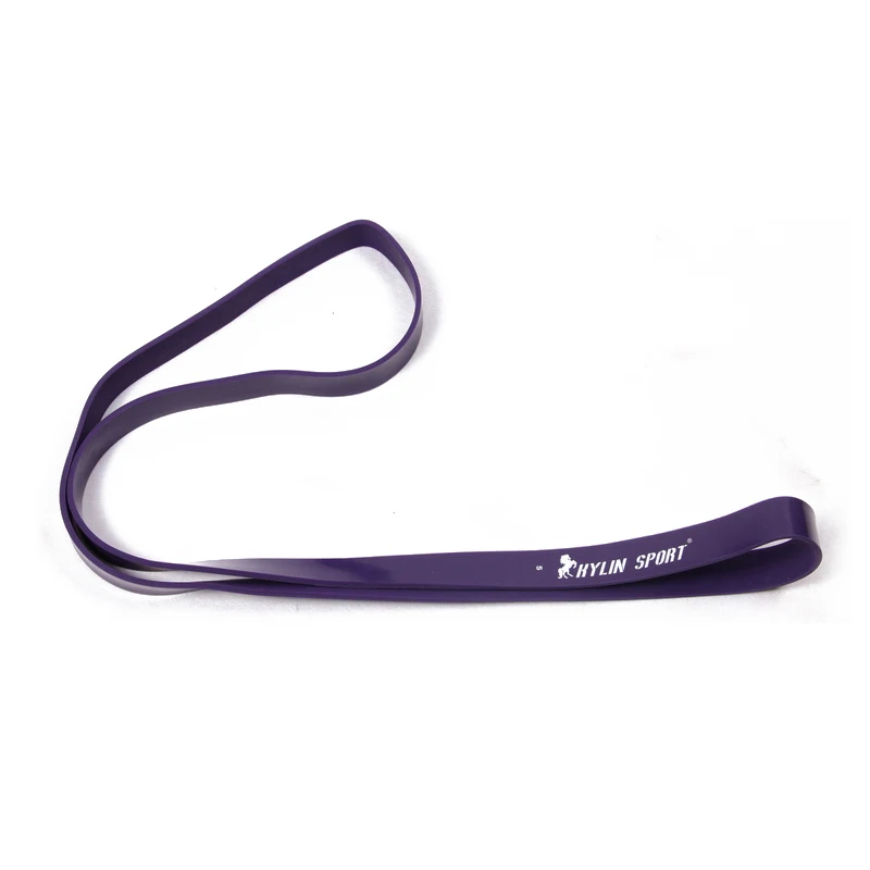 

Natural latex 41" Strength Resistance Bands Loop Fitness Power Lifting Pull Up Strengthen Muscles 50-75Lbs PURPLE