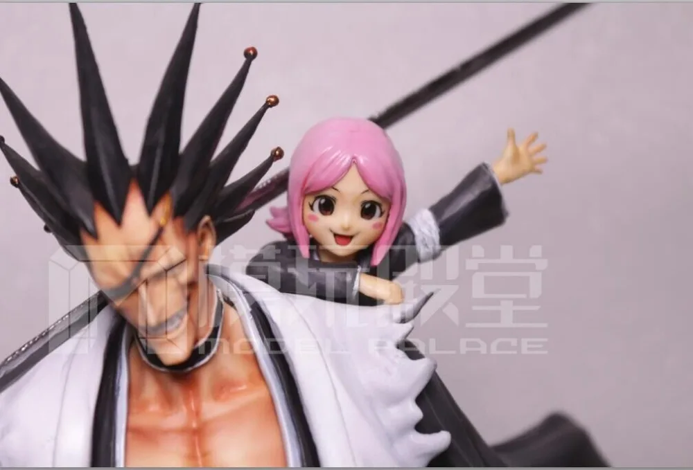 MODEL FANS IN-STOCK BLEACH 34cm height Kenpachi Zaraki and Kusajishi Yachiru GK resin made for Collection | Игрушки и хобби