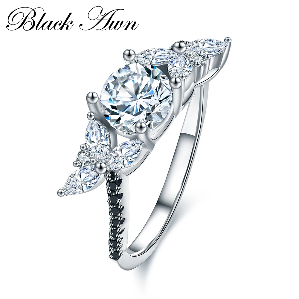

Модные обручальные кольца Классический серебристый цвет Jewelry для женщин, обручальное кольцо, женская бижутерия, Bague C007