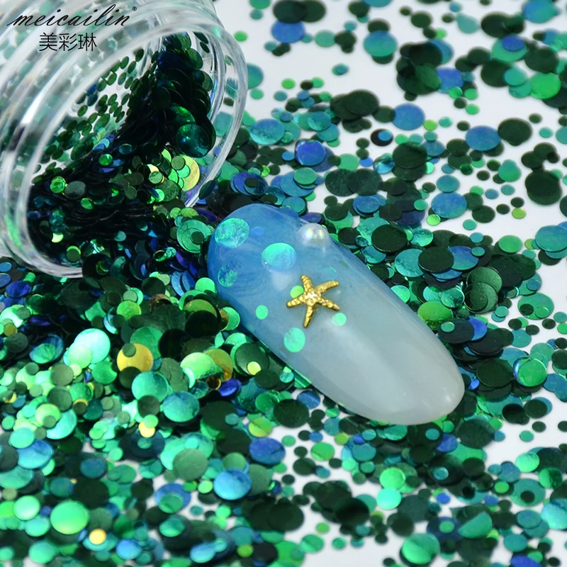 Флуоресцентные 3d блёстки для ногтей разные размеры|Стразы и украшения| |