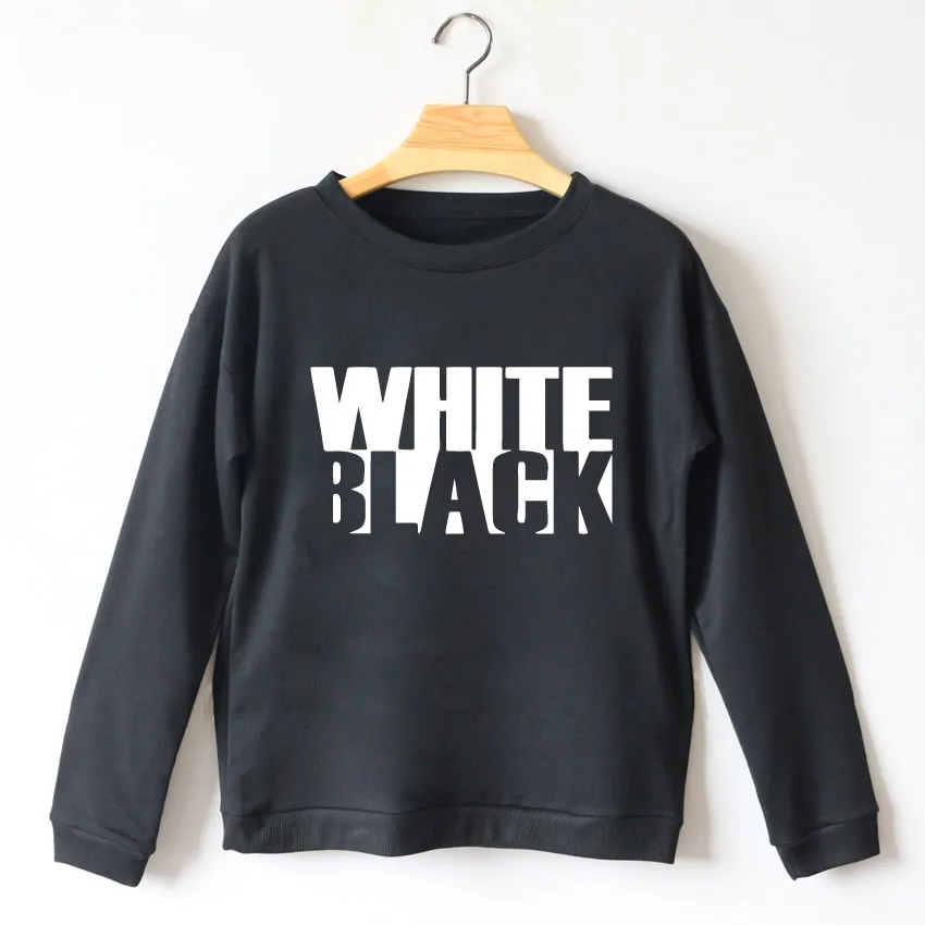 Новые модные толстовки с капюшоном для Для женщин толстовка письма печатаются