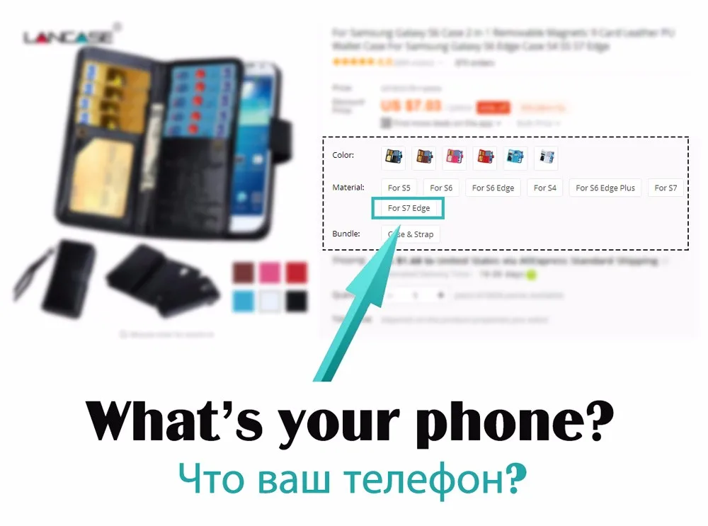 Чехол LAN для samsung Galaxy S7, чехол с откидной крышкой, съемная магнитная карта из искусственной кожи, чехол-кошелек для samsung Galaxy S7 Edge S6 S6 Edge S5