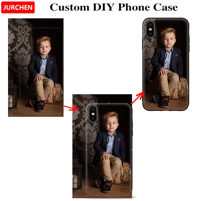 JURCHEN индивидуальный DIY чехол для телефона для iPhone 6S 6 7 8 11 Pro Plus X XS XR Max Чехол Мягкий силиконовый чехол для фото любой модели
