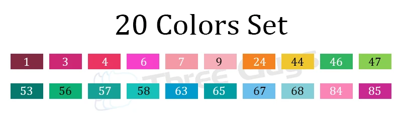 20 colors TOUCHNEW мягкая кисть Маркеры Набор ручек эскиз двойная кисть маркеры на спиртовой основе маркеры манга Рисование анимация дизайн товары для рукоделия - Цвет: 20 colors