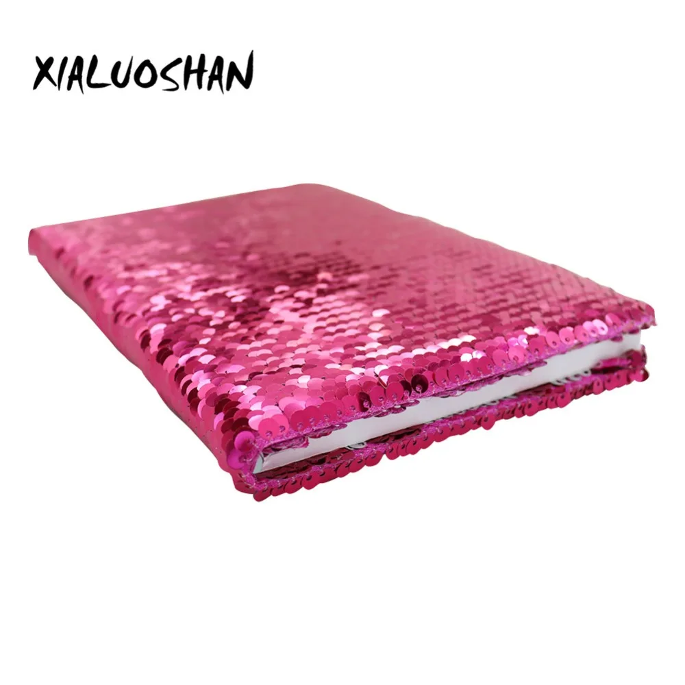 Двухсторонний ноутбук с блестками в форме сердца A5 тетрадь твердой обложке