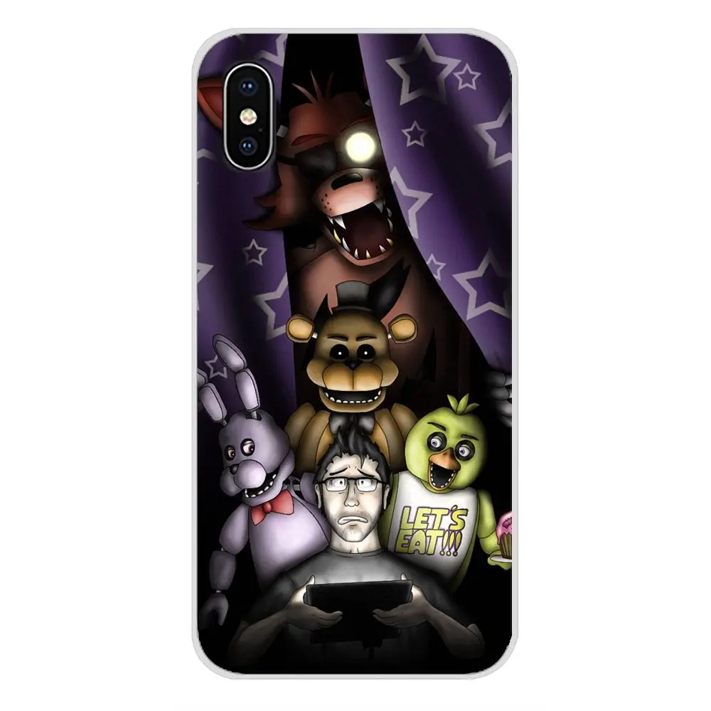 Силиконовый чехол накладка для Samsung Galaxy A5 A6S A7 A8 A9S Star J4 J6 J7 J8 Prime Plus 2018 Five Nights At Freddy