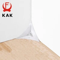 kak 50pcs pvc clear dustproof corner protector protective edge triangles for furniture hardware cabinet drawer corner bracket