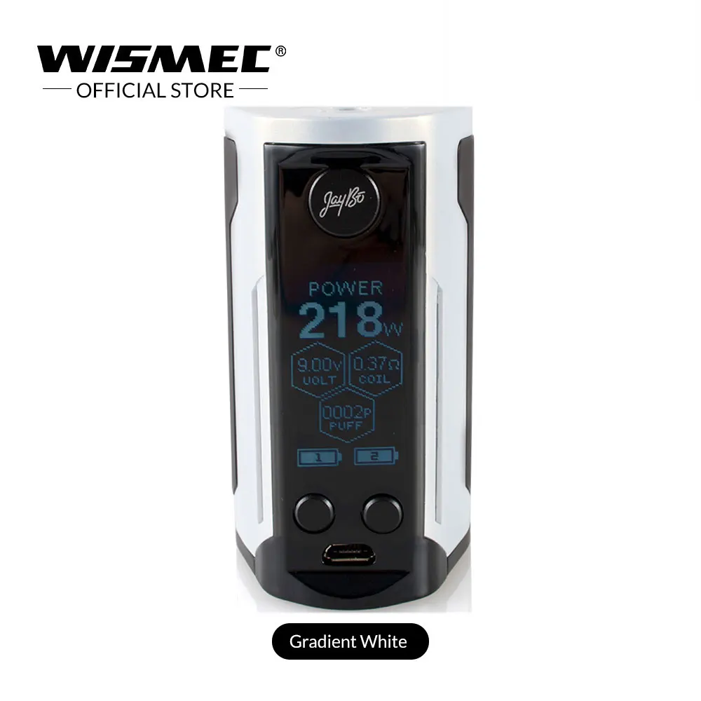 [Русский/США/Франция] Wismec Рел RX GEN3 двойной мод Box Max Выход 230 W VW/TC-Ni/TC-Ti/TC-SS/TCR электронных сигарет жидкостью vape mod - Цвет: WHITE