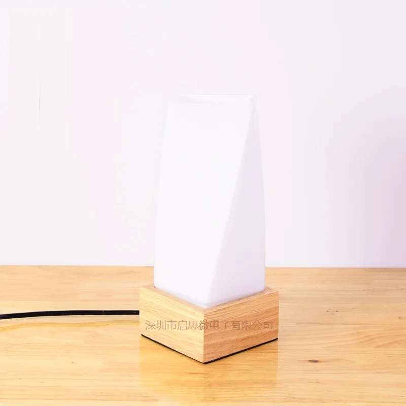 Новый стиль винтажный Лофт деревянная настольная лампа Деревянный свет E27 AC 110 V/220