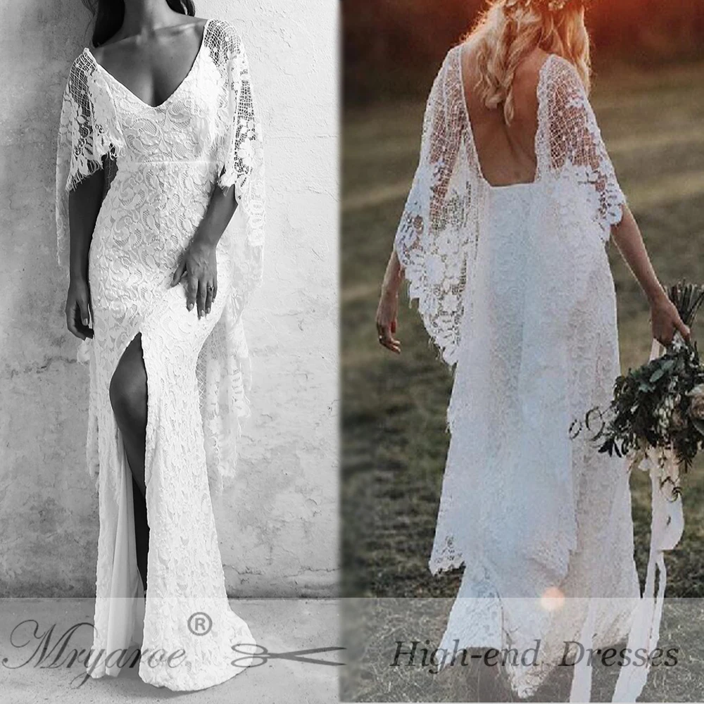 Mryarce новые уникальные французские кружевные богемные Свадебные платья с