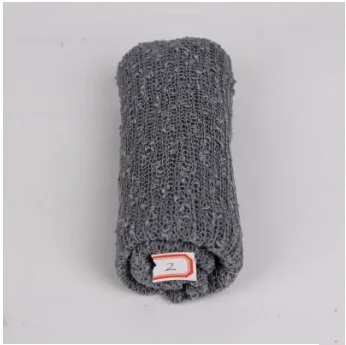 Dark grey 2 Детское одеяло для фотосъемки, хлопковое вязаное ежемесячное одеяло для новорожденных, супер мягкое детское Пеленальное Одеяло, реквизит для девочек, гамак, накидка s - Цвет: Dark grey 2