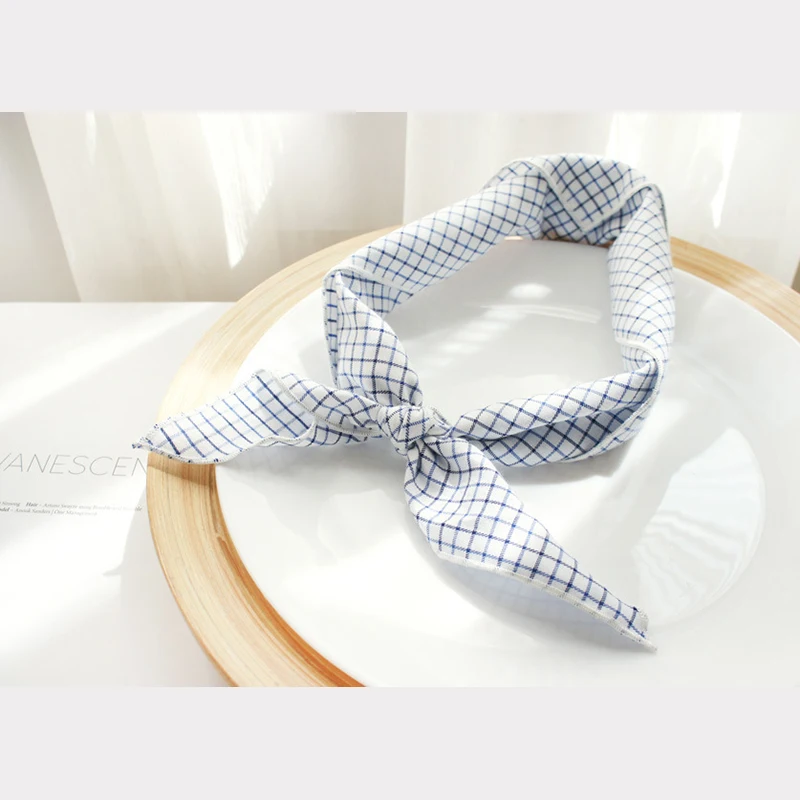 2018 Новое модное хлопковое треугольное полотенце свежая решетка детское