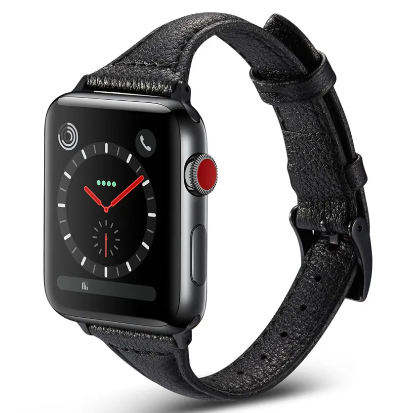 Кожаная Петля для iWatch 4 5 40 мм 44 спортивный ремешок Apple watch 42 38 Series 1 2 3 браслет