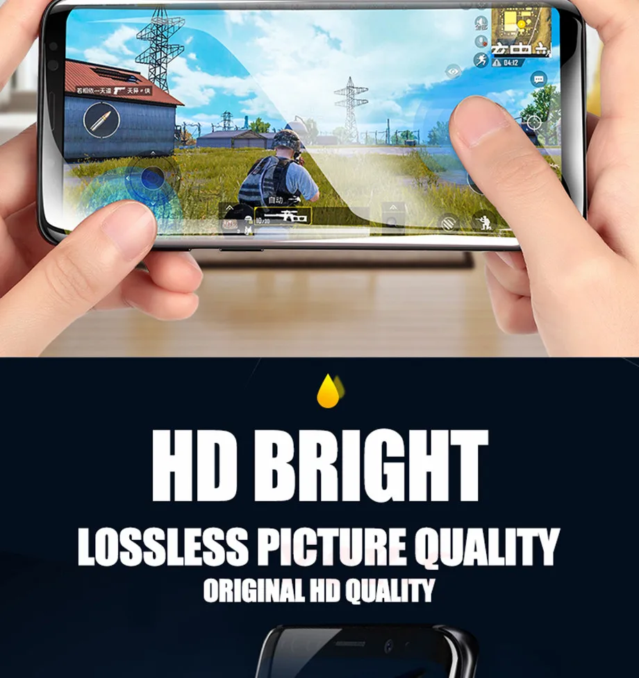 9D полное покрытие экрана Защитная пленка для samsung Galaxy S9 S8 S6 S7 Edge S8 S9 Plus мягкая защитная пленка(не закаленное стекло