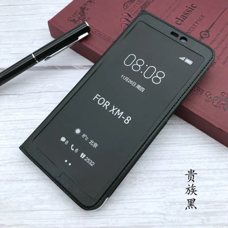Флип-чехол с полным окошком обзора для Xiaomi Redmi Note 5 Pro, чехол, чехол, деловая кожаная сумка для телефона для Xiaomi Redmi 5 5 Plus Note 5A