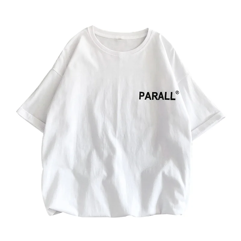 2019 Летний Новый Чао бренд письмо печатных футболка Гонконг Стиль свободный