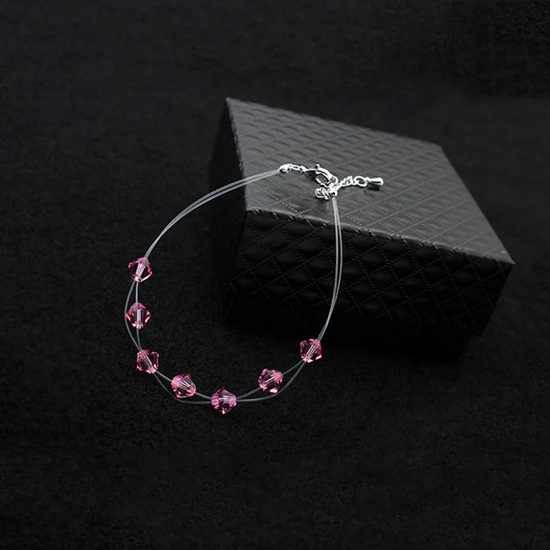 Joyashiny оригинальные Кристаллы из элементов Swarovski Strand браслеты браслет цепочка Pulseiras женские богемные ювелирные изделия в одном направлении