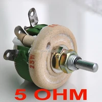 25w 5 ohm high power wirewound potentiometer rheostat variable resistor 25 watts