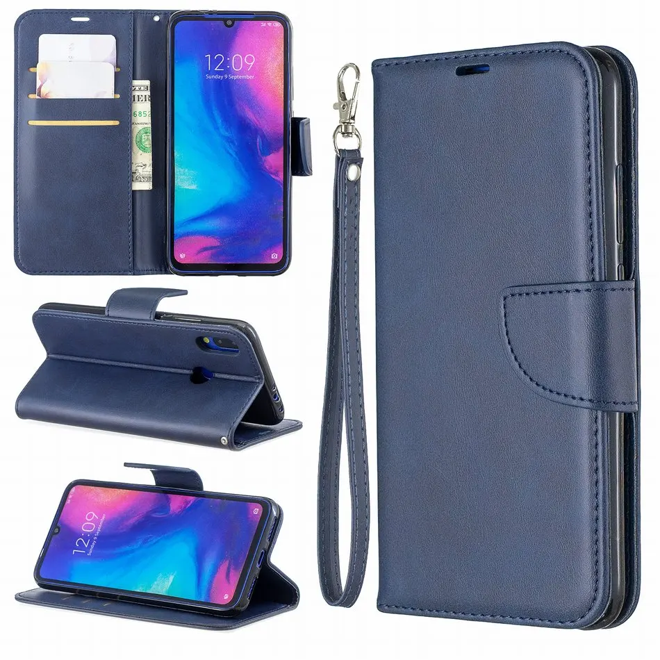 Овчины кожаный откидной Чехол для телефона Xiaomi Redmi K20 7A 6 Pro 6A 5 Plus Винтаж чехол Note 4 4X 5A Y1 Poco F1 A2 Lite обычный мешочек E07F