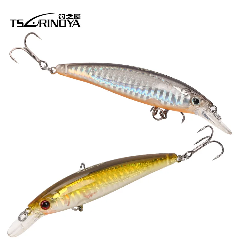 TSURINOYA приманка для рыбалки Minnow жесткая 95 мм 9 г Плавание Дайвинг 1 м искусственная