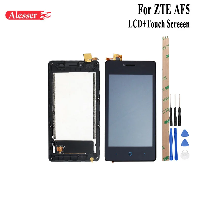 Alesser для zte Blade AF5 ЖК-дисплей и сенсорный экран с рамкой 4 5 дюймов замена мобильного