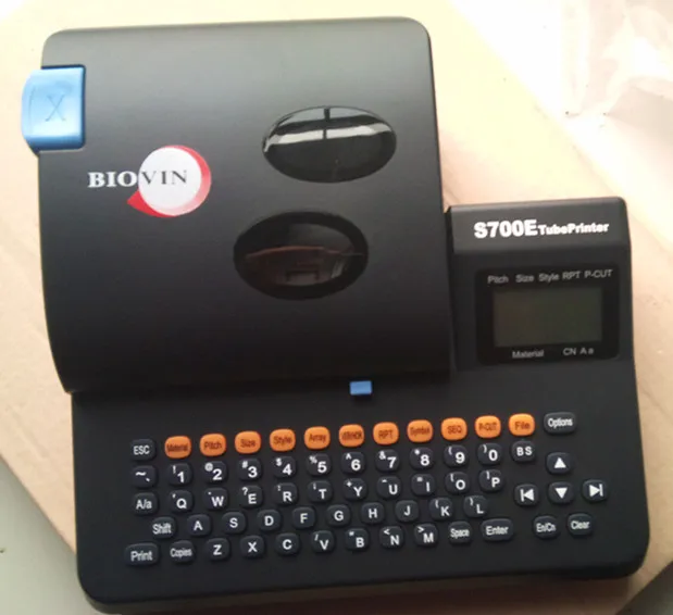 Машина для изготовления линий и цифр S650E Трубчатый принтер Термоусадочные