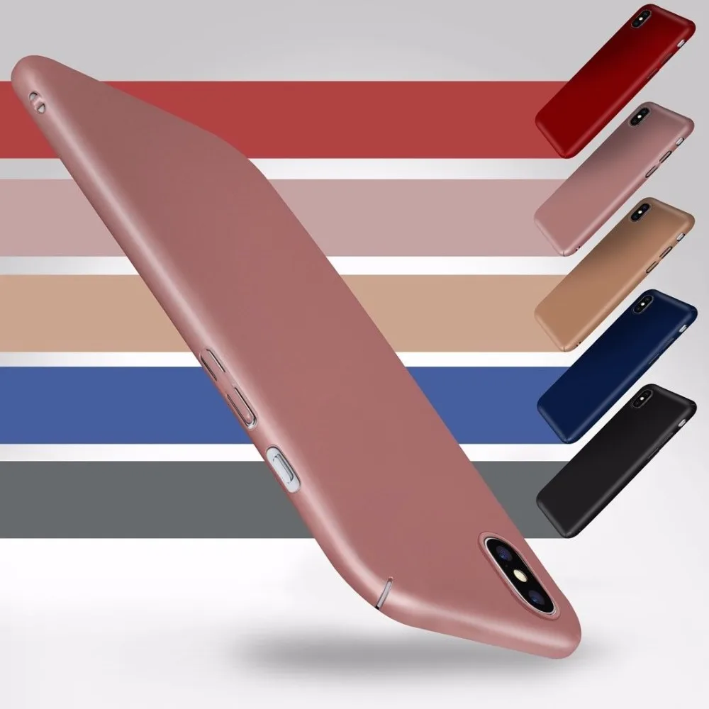 Мода 360 всего тела матовый Экран протектор чехол для iPhone X 8 7 плюс 6 6s