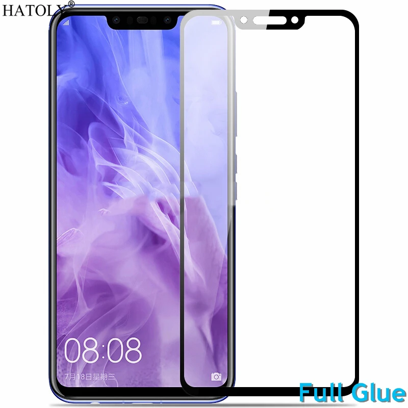 

Закаленное стекло с полной проклейкой для Huawei P Smart Plus, защита экрана Huawei Nova 3i 9H, полное покрытие Huawei P Smart +, Пыленепроницаемая пленка