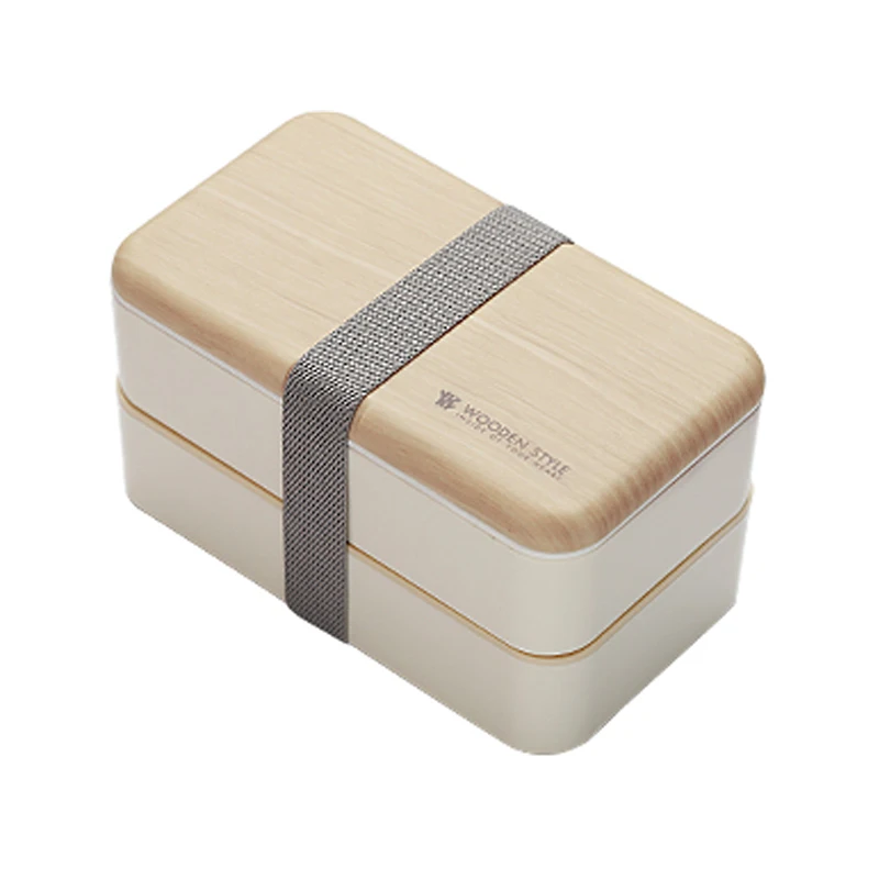 2 слоя большой емкости Ланч-бокс для микроволновой печи Bento box с регулируемой перегородкой эластичный пояс посуда ложка палочки для еды